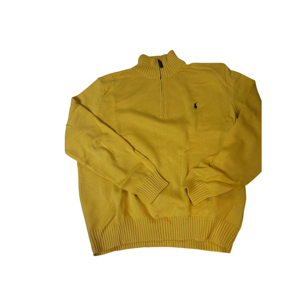 Polo Ralph Lauren xl all cotton vintage 90’s y2k sweater 3/4 zip like new euc
